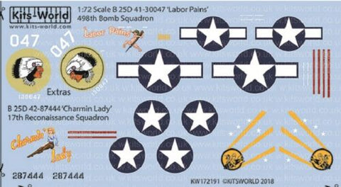 キッツワールド KW172191 1/72 B-25D 北アメリカ B-25 ミッチェル