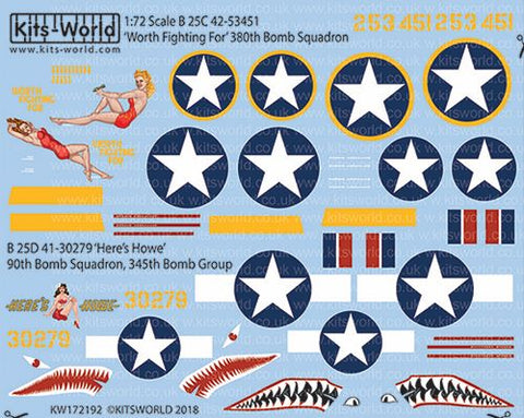 キッツワールド KW172192 1/72 B-25C-D 北アメリカ B-25 ミッチェル