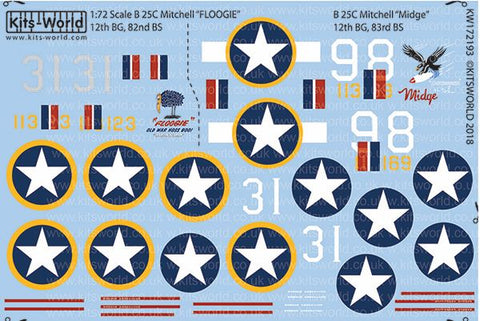 キッツワールド KW172193 1/72 B-25C 北アメリカ B-25 ミッチェル