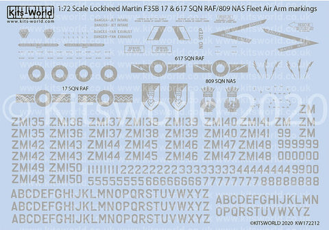 キッツワールド KW172212 1/72 ロッキード/マーティン F35B ライトニング of the RAF and Fleet A