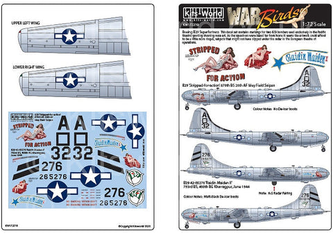 キッツワールド KW172219 1/72 ボーイング B-29 スーパーフォートレス