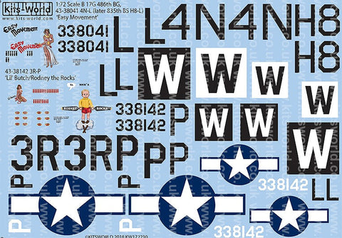キッツワールド KW172230 1/72 ボーイング B-17G フライングフォートレス