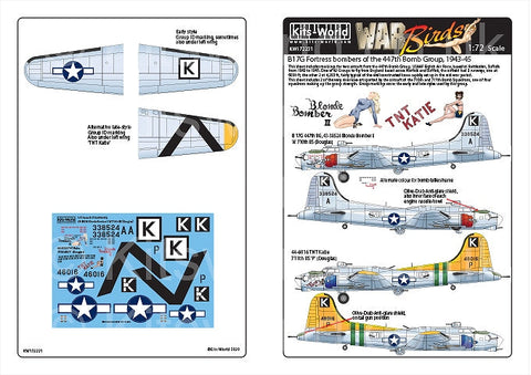 キッツワールド KW172231 1/72 ボーイング B-17G フライングフォートレス