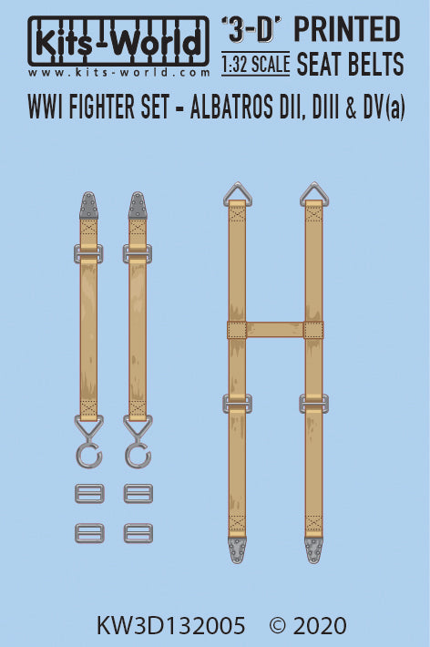 キッツワールド KW3D132005 1/32 WWI 戦闘機 アルバトロス DII- DIII- DV(a) シートベルトセット