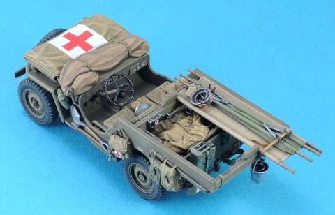 レジェンド LF1315 1/35 ウイリスジープ救急車コンバージョンセット(全キット対応・デカール入り)