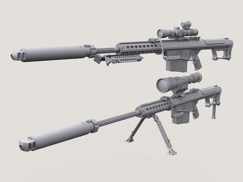 レジェンド LF3D076 1/35 バレット M107 スナイパー ライフル w/QDL サプレッサー セット (インチ’ 2 ボディ)