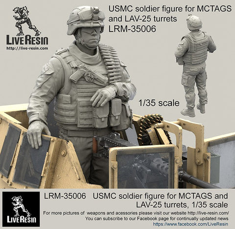 ライブレジン LRM-35006 1/35 現用アメリカ海兵隊 MCTAGS/LAV-25砲塔