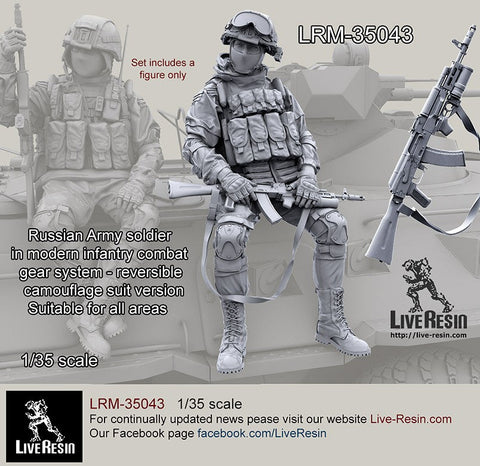 ライブレジン LRM35043 1/35 現用 ロシア陸軍歩兵 コンバットギアシステムセット5 リバーシブルカモフラージュバージョン