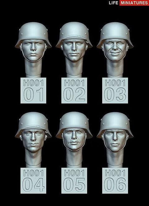 ライフミニチュア LM-35H001 1/35 WWII ドイツ軍 ヘッドセット No.1