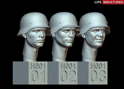 ライフミニチュア LM-35H001 1/35 WWII ドイツ軍 ヘッドセット No.1