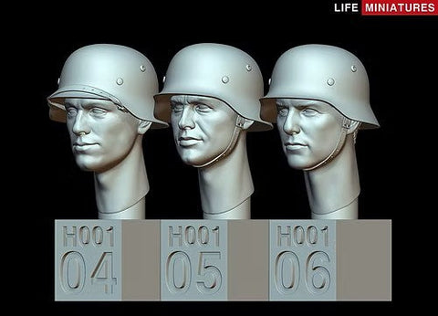 ライフミニチュア LM-35H001 1/35 WWII ドイツ軍 ヘッドセット No.1