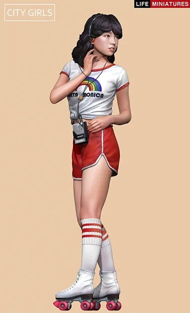 ライフミニチュア LM-CG002 1/24 シティガールズ アリカ  1980年代 ローラースケートの少女