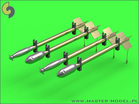 マスター AM-24-013 1/24 追加 弾頭 ブリティッシュ RP-3 Rocket (60LB F, 25LB SAP, 25LB AP) （AM-24-011 ＆ AM-24-012 用）