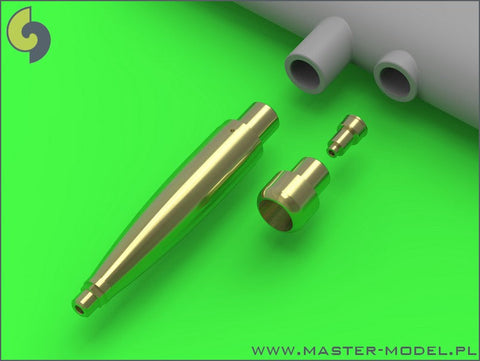 マスター AM-32-082 1/32 スピットファイア Mk.IXe/XVIe の後期型武装(円筒形フェアリング) フェアリング付 イスパノ20mmキャノン砲の砲身とブローニング .50キャリバー銃身（タミヤ用）