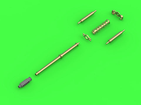 マスター AM-32-092 1/32 AH-64 アパッチの装備セット（M230(30mm)チェーンガンの砲身,ピトー管,およびテイルアンテナ）（レジン、エッチングパーツ、挽物パーツ）