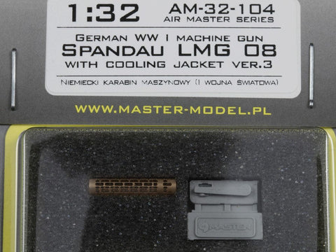 マスター AM-32-104 1/32 WWIドイツ軍 機関銃、シュパンダウLMG 08（1丁）（放熱ジャケットver.3付)