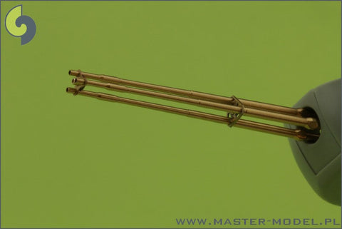 マスター AM-35-001 1/35 M197 3本砲身ロータリー20ｍｍキャノン砲、エッチングパーツの固定金具付挽物銃身 (AH-1 コブラ用）