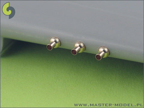 マスター AM-48-025 1/48 P-40 E/N のブローニング .50キャリバー用銃身付フェアリング (6本入り)