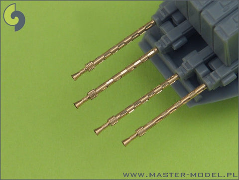 マスター AM-48-026 1/48 イギリス空軍 MK2ブローニング .303キャリバー(7.7mm) フラッシュハイダー付（4本入り）