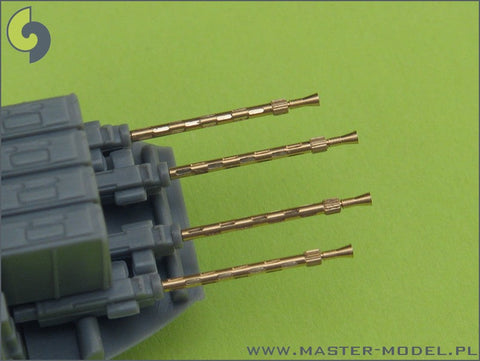 マスター AM-48-026 1/48 イギリス空軍 MK2ブローニング .303キャリバー(7.7mm) フラッシュハイダー付（4本入り）