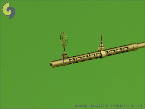マスター AM-48-055 1/48 ドイツ空軍 航空機関砲 MG15の挽物製銃身とエッチングパーツのガンサイト（2本入り）