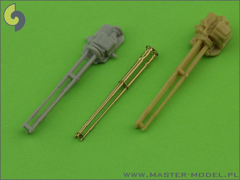 マスター AM-48-056 1/48 M197 3本の砲身が回転する20ｍｍキャノン砲、 エッチングパーツの固定金具付挽物銃身 (AH-1 コブラ用）