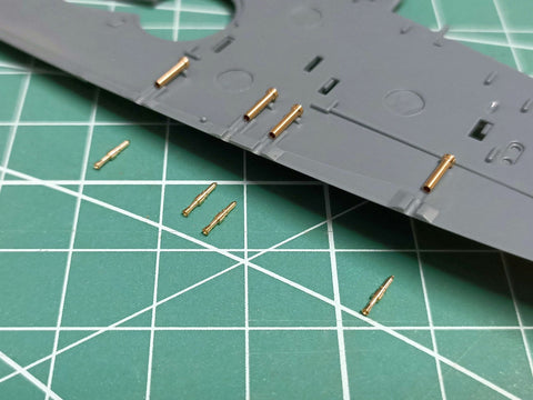マスター AM-48-163 1/48 スピットファイア Mk.I 初期型 - ブローニング .303 ＆フラッシュハイダー バレルチップ 初期型照準器 (エデュアルド用)