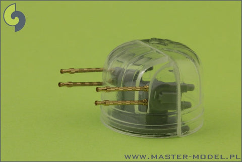 マスター AM-72-031 1/72 イギリス空軍 MK2ブローニング .303キャリバー(7.7mm) フラッシュハイダー付（4本入り）