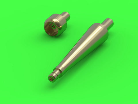 マスター AM-72-117 1/72 スピットファイア Mk.IXe/XVIe 初期型武装(円錐形フェアリング) フェアリング付イスパノ20mmキャノン砲 砲身とブローニング .50キャリバー銃身（エデュアルド用）
