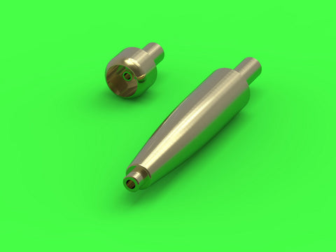 マスター AM-72-118 1/72 スピットファイア Mk.IXe/XVIe 後期型武装(円筒形フェアリング) フェアリング付イスパノ20mmキャノン砲 砲身とブローニング .50キャリバー銃身（エデュアルド用）