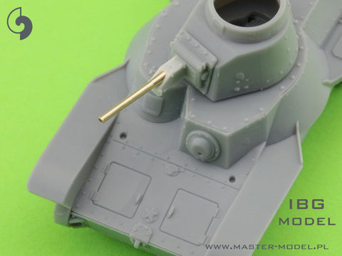 マスター GM-72-015 1/72 日本陸軍 九五式軽戦車 ハ号 - 37mm Type 94 金属砲身 レジン製マウント付き(IBG用)