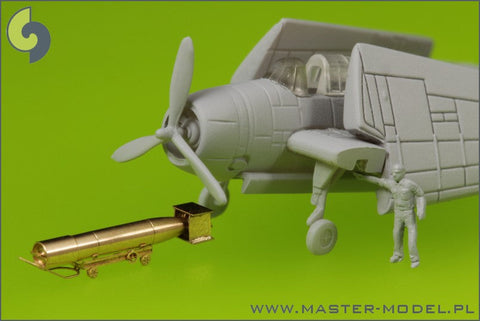マスター SM-350-073 1/350 アメリカ海軍 空挺魚雷マーク13（22.4インチ）トロリー付 改良型（10本）
