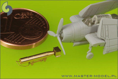 マスター SM-350-073 1/350 アメリカ海軍 空挺魚雷マーク13（22.4インチ）トロリー付 改良型（10本）