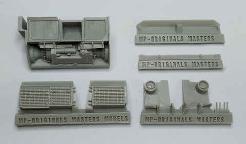 MPオリジナルマスターズモデル 48005 1/48 M1A2 エイブラムス 後部ドア・排気管・ラジエーター (タミヤ用)