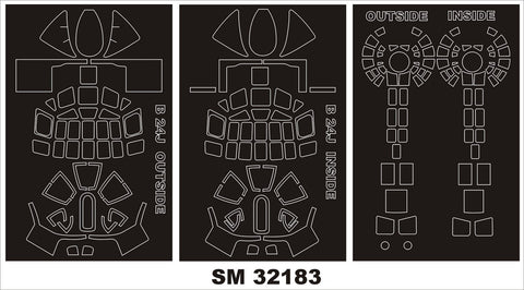 モンテックス SM32183 1/32 B-24J(ホビーボス用) ミニマスク