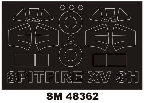 モンテックス SM48362 1/48 スピットファイア MkXV(スペシャルホビー用) ミニマスク