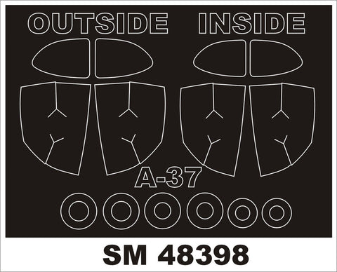 モンテックス SM48398 1/48 セスナ A-37(トランぺッター用) ミニマスク