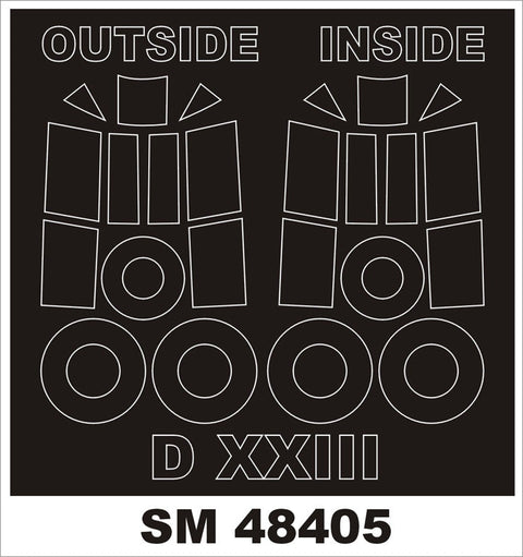 モンテックス SM48405 1/48 フォッカー XXIII(RSモデル用) ミニマスク