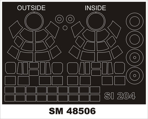 モンテックス SM48506 1/48 ジーベル Si-204(スペシャルホビー用) ミニマスク