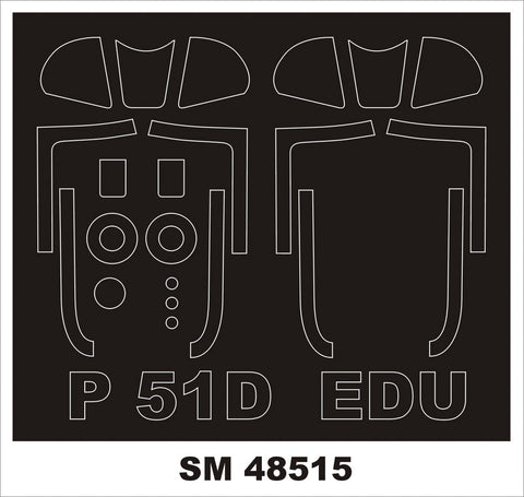 モンテックス SM48515 1/48 P-51D マスタング(エデュアルド用) ミニマスク