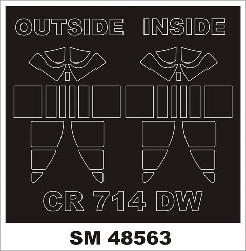 モンテックス SM48563 1/48 CR 714(ドラウイングス用) ミニマスク
