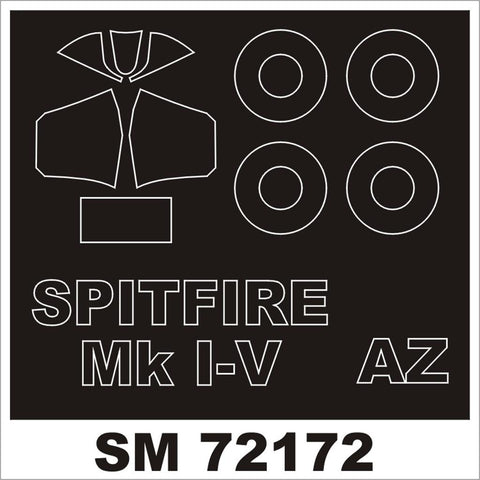 モンテックス SM72172 1/72 スピットファイア I-V(AZモデル用) ミニマスク