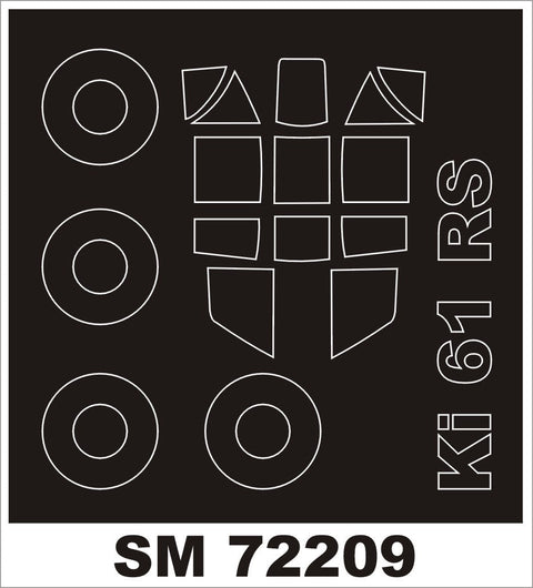 モンテックス SM72209 1/72 キ61 三式戦闘機(アールエスモデル用) ミニマスク