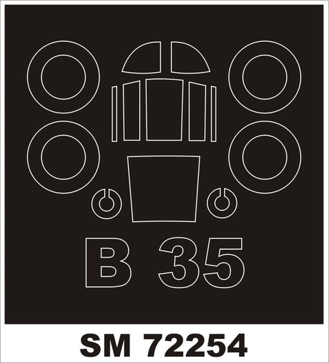モンテックス SM72254 1/72 アヴィア B-35(RSモデル用) ミニマスク