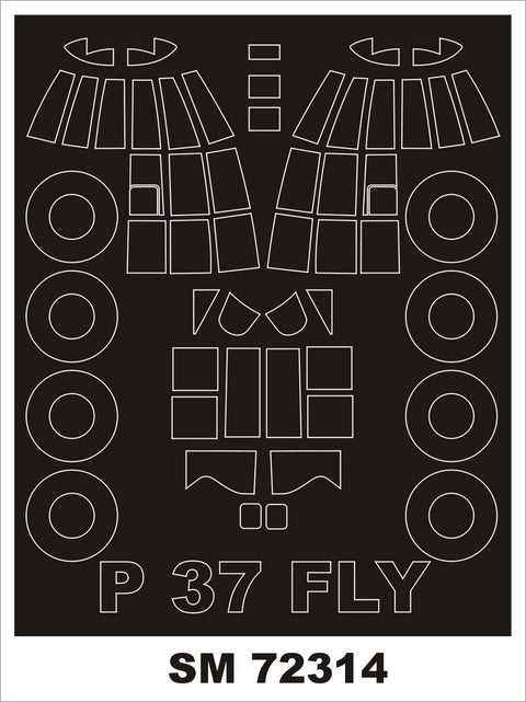 モンテックス SM72314 1/72 PZL P-37 Los(フライ用) ミニマスク