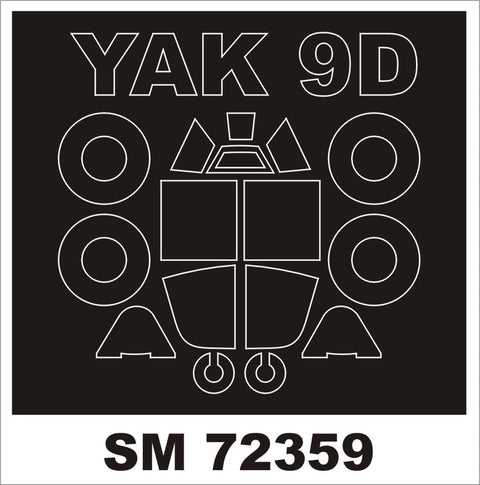 モンテックス SM72359 1/72 YAK-9D(ズベズダ用) ミニマスク