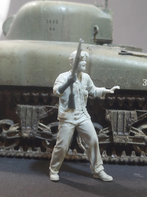 パンツァーアート FI35-205 1/35 WWIIアメリカ 海兵隊戦車兵 近接戦闘 No.1
