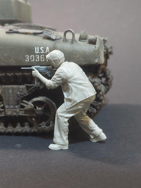 パンツァーアート FI35-206 1/35 WWIIアメリカ 海兵隊戦車兵 近接戦闘 No.2