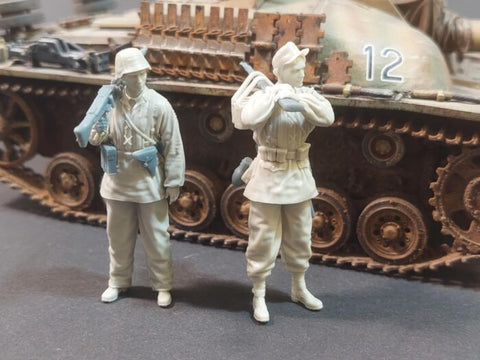 パンツァーアート FI35-222 1/35 WWIIドイツ 武装親衛隊MG42チーム 2体セット