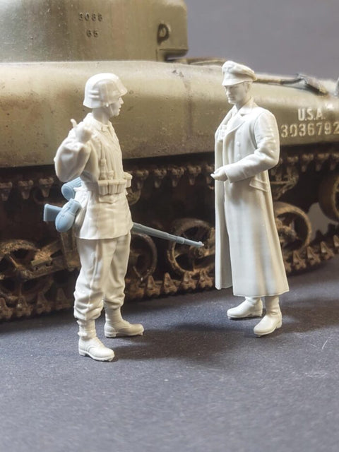 パンツァーアート FI35-231 1/35 WWIIドイツ 武装親衛隊 ノルマンディー 2体セット